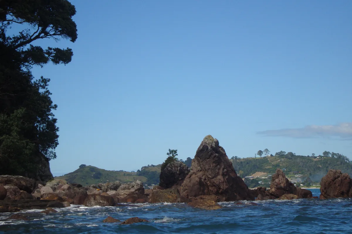 Sea kayaking New Zealand coast