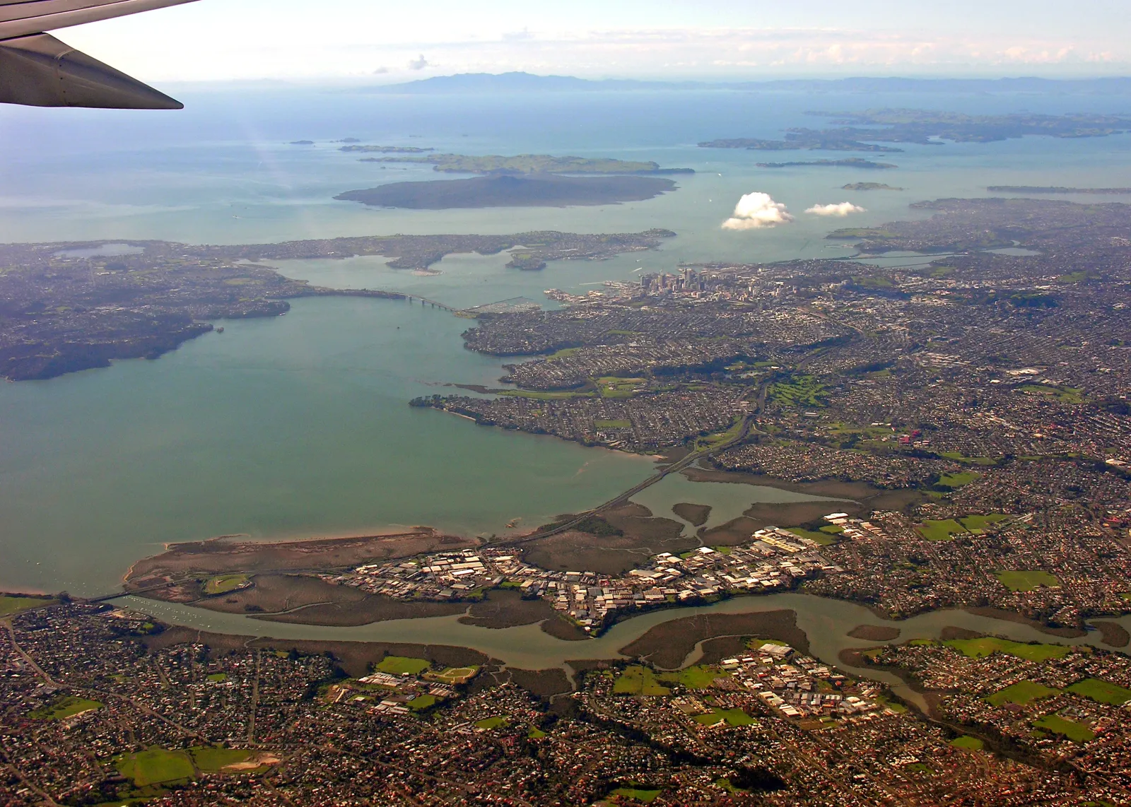 Coromandel harbour and Hauraki Gulf near Coromandel Area School