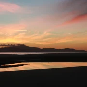Ōtama Beach white sand and headlands on the Coromandel Peninsula, below Waimataruru