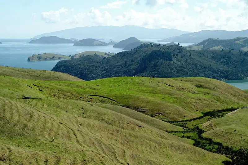 Small islands off the Coromandel Peninsula coastline